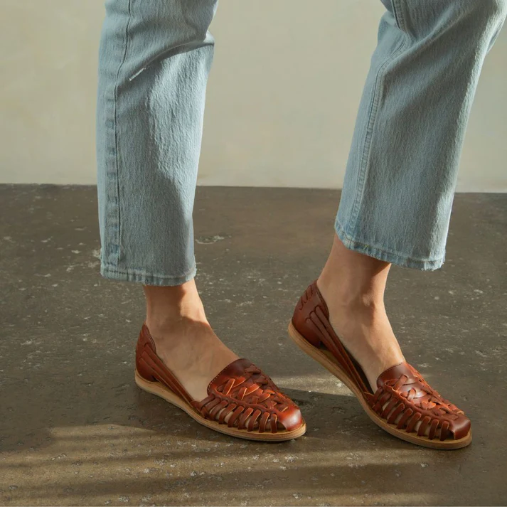 Mocasín Huarache Imperial 2.0 - Café vista alterna